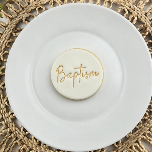 Baptism Embosser - Custom Cookie Cutters