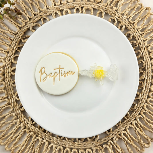 Baptism Embosser - Custom Cookie Cutters