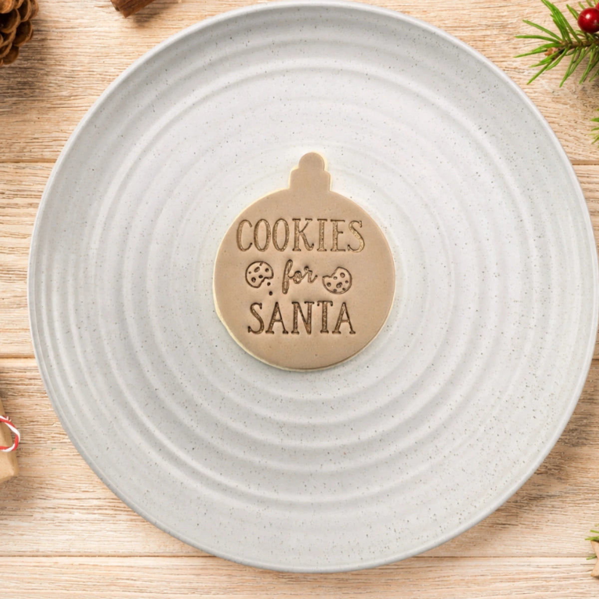 Cookies for Santa Embosser - Custom Cookie Cutters