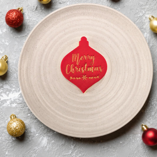 Merry Christmas Embosser - Custom Cookie Cutters