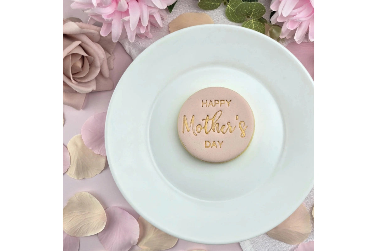 Happy Mothers Day (V2) Embosser 60mm - Custom Cookie Cutters