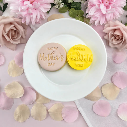 Happy Mothers Day (V2) Embosser 60mm - Custom Cookie Cutters