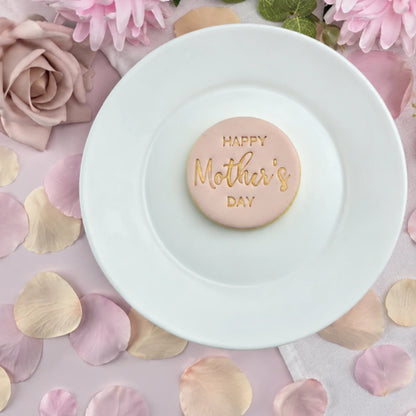 Happy Mothers Day (V2) Embosser 60mm - Custom Cookie Cutters