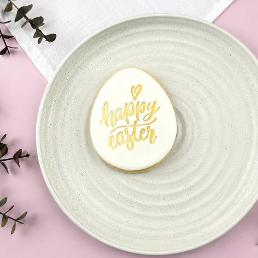 Happy Easter Embosser 60mm - Custom Cookie Cutters