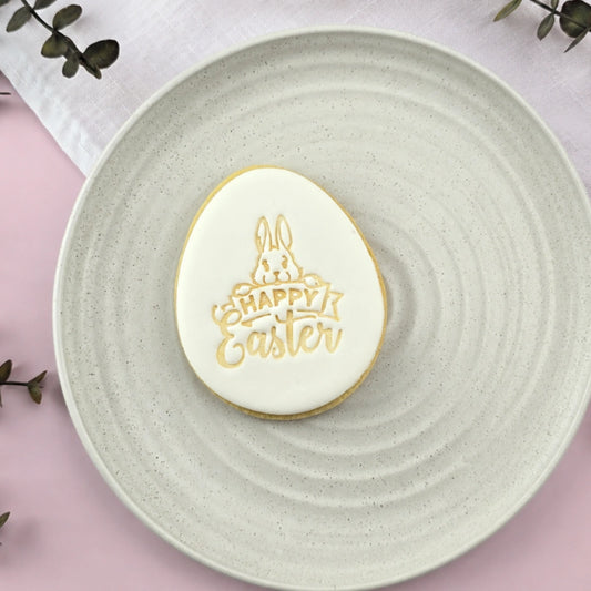 Happy Easter V2 Embosser - Custom Cookie Cutters
