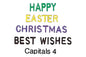 Embossers 4 Word Set - Christmas Happy Easter Best Wishes - FMM