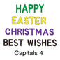 Embossers 4 Word Set - Christmas Happy Easter Best Wishes - FMM