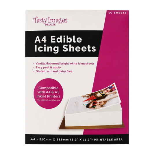 A4 Deluxe Icing Sheets - Tasty Images