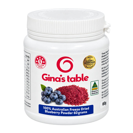 Freeze-Dried Blueberry Powder 60g - Ginas Table