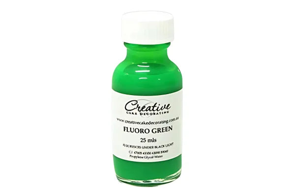 Green Fluoro Liquid Colour 25ml - Creative Cake Decorating