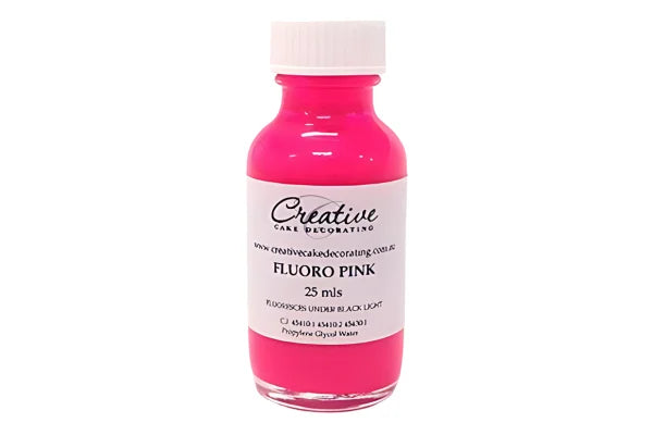 Pink Fluoro Liquid Colour 25ml - Creative Cake Decorating