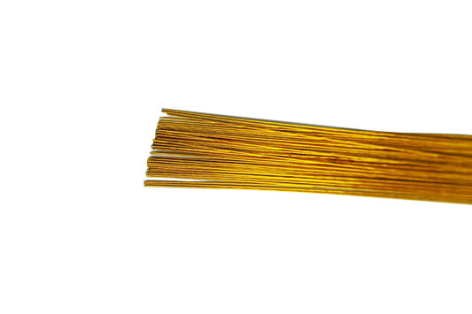 20 Gauge 50pk Metallic Flower Wires Iconic Cake Art - Gold