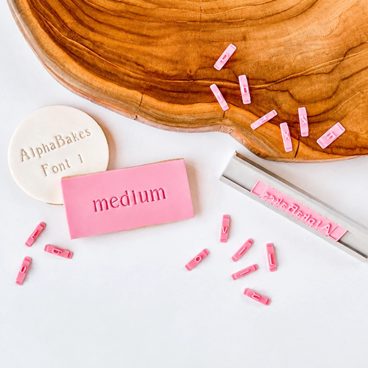 Alphabakes Medium Lowercase Font 1 Stamp Tiles (Bar Not Included) - Lissie Lou