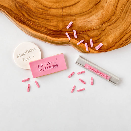 Alphabakes Small Numbers and Symbols Font 1 Stamp Tiles (Bar Not Included) - Lissie Lou