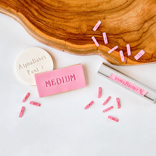 Alphabakes Medium Uppercase Font 1 Stamp Tiles (Bar Not Included) - Lissie Lou