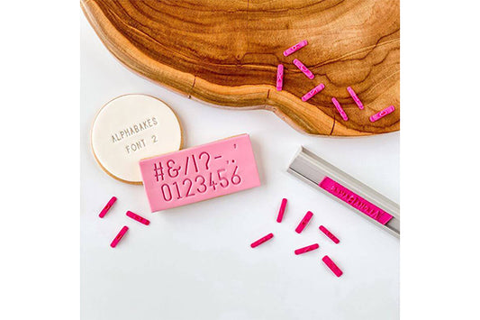 Alphabakes Large Numbers and Symbols Font 2 Stamp Tiles (Bar Not Included) - Lissie Lou