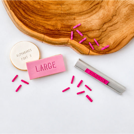 Alphabakes Large Uppercase Font 2 Stamp Tiles (Bar Not Included) - Lissie Lou
