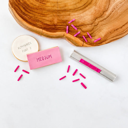 Alphabakes Medium Uppercase Font 2 Stamp Tiles (Bar Not Included) - Lissie Lou