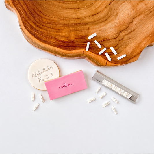 Alphabakes Medium Lowercase Font 3 Stamp Tiles (Bar Not Included) - Lissie Lou