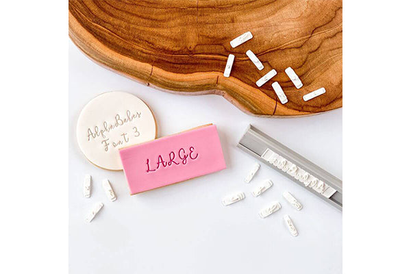 Alphabakes Large Uppercase Font 3 Stamp Tiles (Bar Not Included) - Lissie Lou