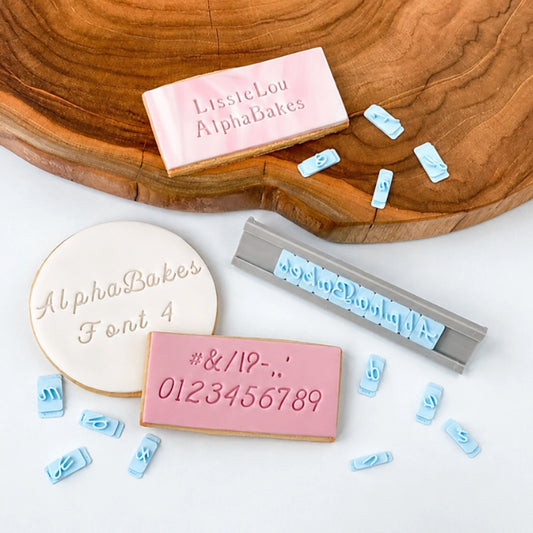 Alphabakes Medium Numbers and Symbols Font 4 Stamp Tiles (Bar Not Included) - Lissie Lou