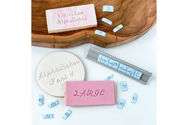 Alphabakes Large Uppercase Font 4 Stamp Tiles (Bar Not Included) - Lissie Lou