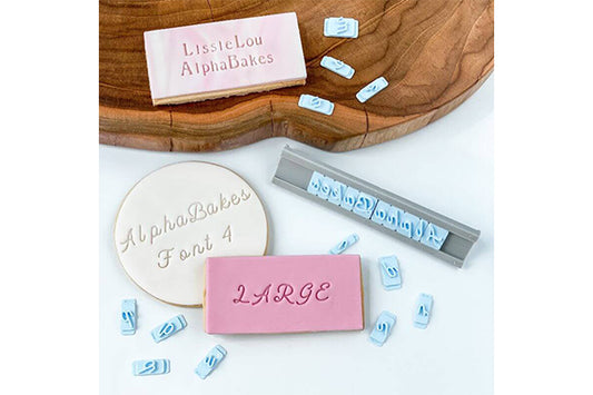 Alphabakes Large Uppercase Font 4 Stamp Tiles (Bar Not Included) - Lissie Lou