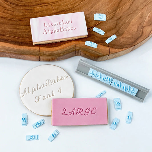 Alphabakes Large Uppercase Font 4 Stamp Tiles (Bar Not Included) - Lissie Lou