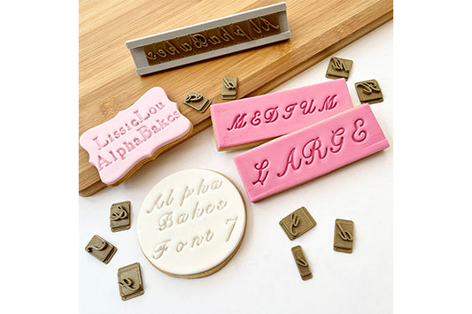 Alphabakes Large Uppercase Font 7 Stamp Tiles (Bar Not Included) - Lissie Lou