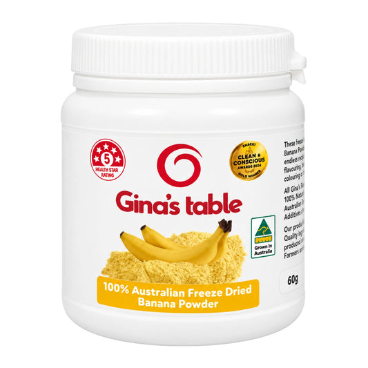Freeze-Dried Banana Powder 60g - Ginas Table