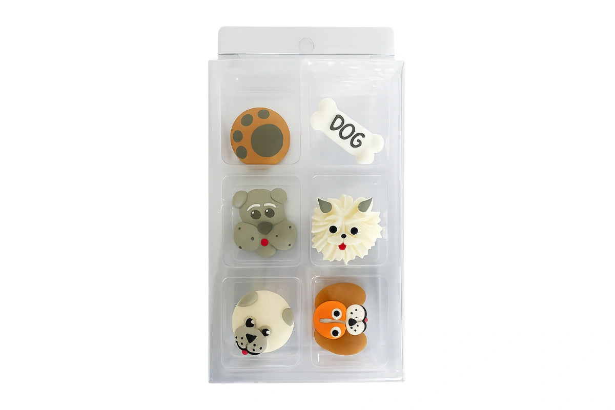 Dogs Sugar Decorations (6 Pack) - BSC