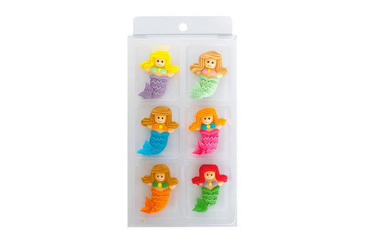 Mermaids Sugar Decorations (6 Pack) - BSC