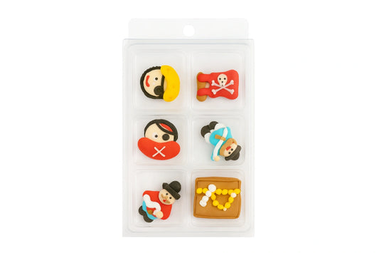 Pirates Sugar Decorations (6 Pack) - BSC