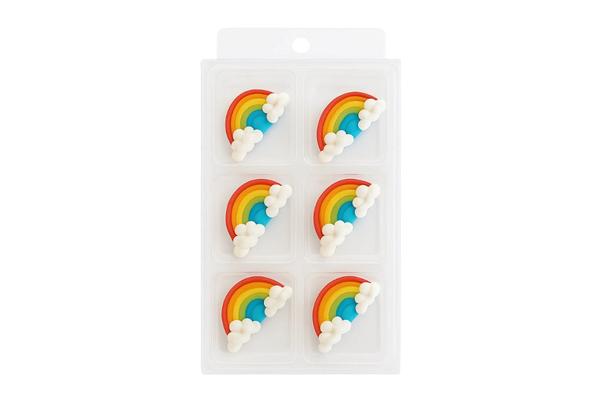 Rainbows Sugar Decorations (6 Pack) - BSC