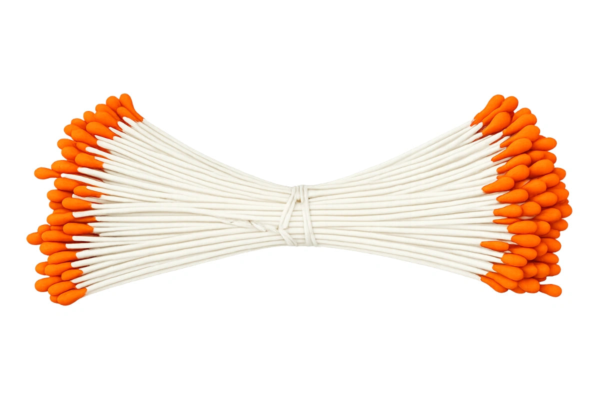 1mm MATTE FLOWER STAMENS - FONDANT GUMPASTE FLOWER MAKING TOOLS - Orange