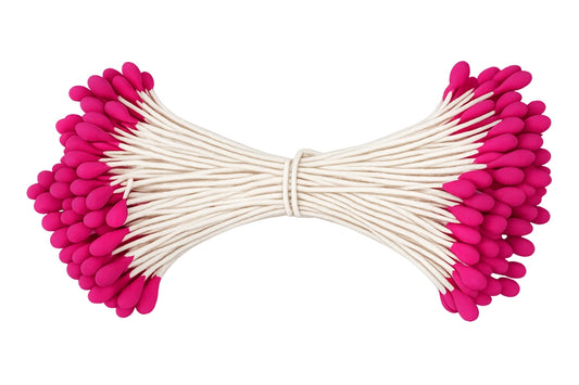 Hot Pink Matte Flower Stamens - 3mm - Gateau Art