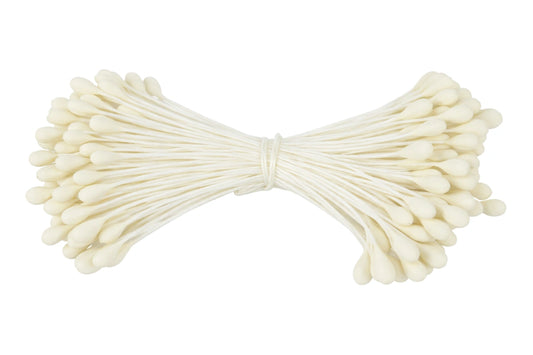 Ivory Matte Flower Stamens - 3mm - Gateau Art