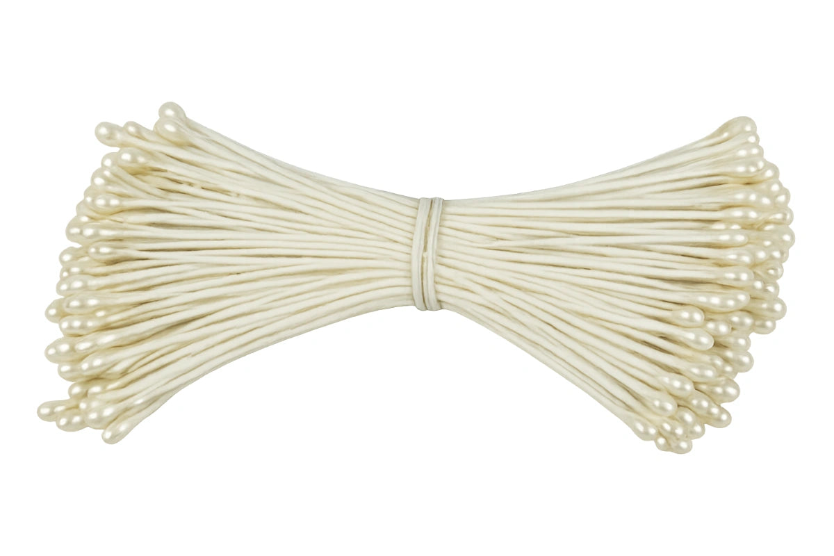 2mm PEARL FLOWER STAMENS - FONDANT GUMPASTE FLOWER MAKING TOOLS - Ivory