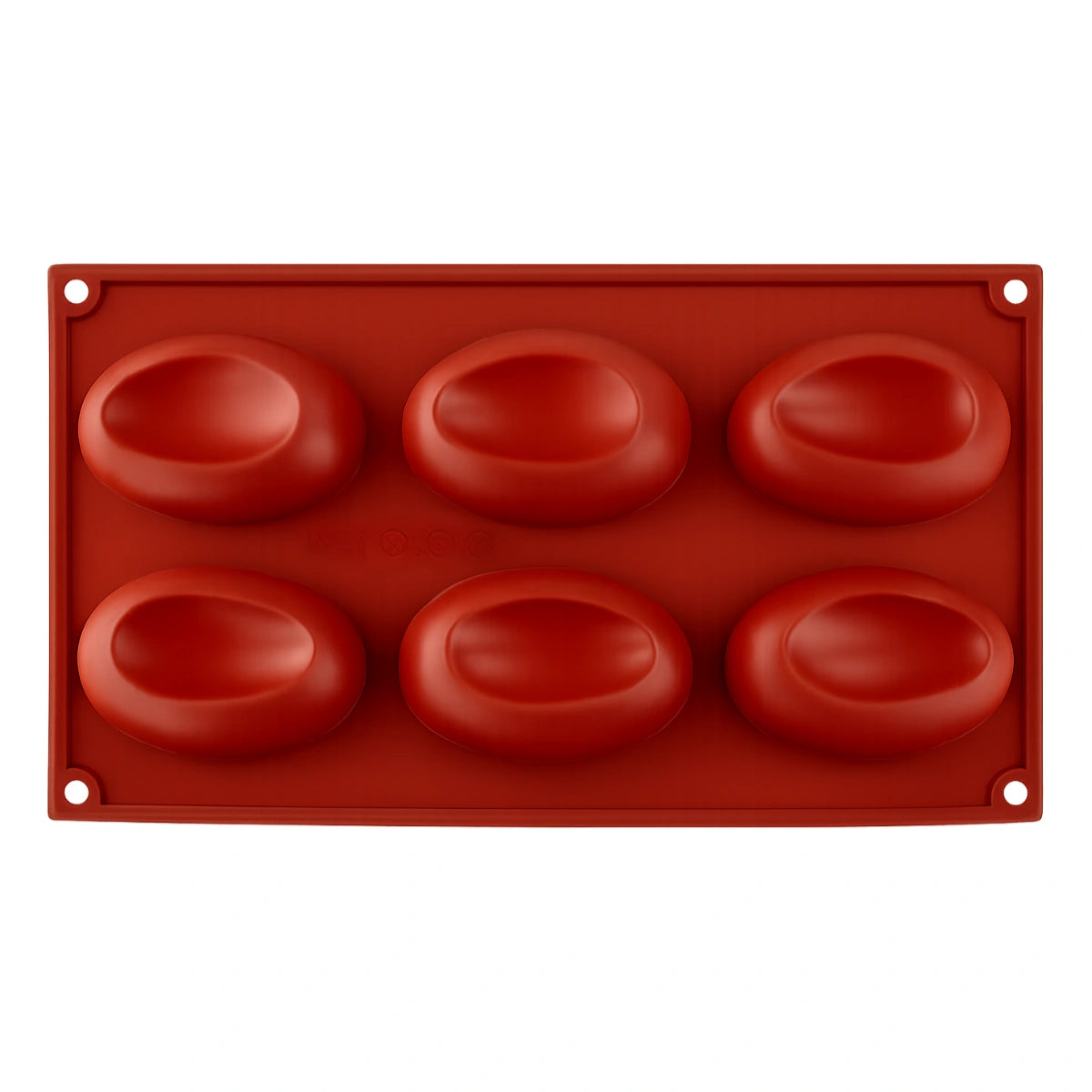 Concave Egg 6 Cavity Silicone Chocolate Mould - Iconic Cake Art