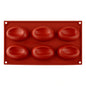 Concave Egg 6 Cavity Silicone Chocolate Mould - Iconic Cake Art