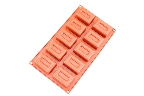 Hidden Rectangle 10 Cavity Silicone Chocolate Mould - Iconic Cake Art