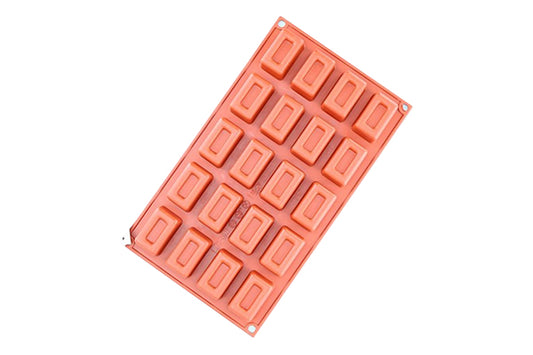 Hidden Rectangle 20 Cavity Silicone Chocolate Mould - Iconic Cake Art