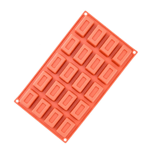 20 Cavity - Hidden Rectangle Silicone Chocolate Mold G-092
