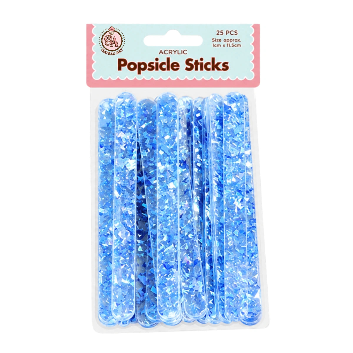 Blue Flakes - Cakesicle Sticks - Iconic Cake Art