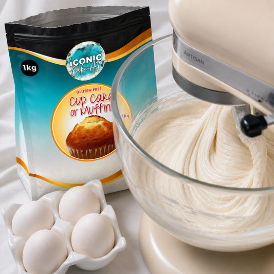 Gluten-Free Cupcake or Muffin Cake Mix 1kg - Iconic Cake Art