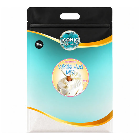 White Gluten-Free Mud Cake Mix 5kg - Iconic Cake Art