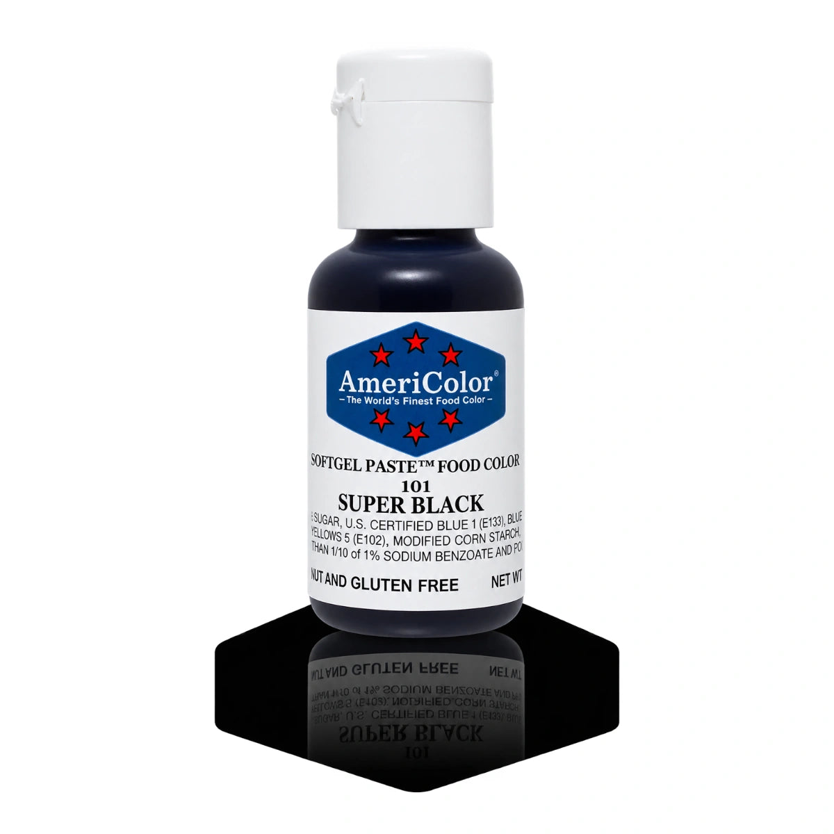 Super Black Soft Gel Paste 0.75oz - Americolor