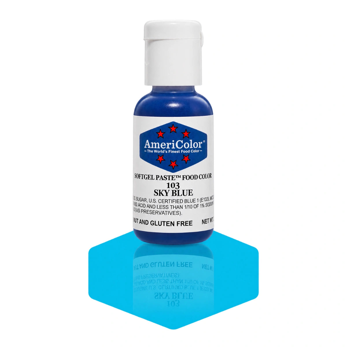 Sky Blue Soft Gel Paste 0.75oz - Americolor