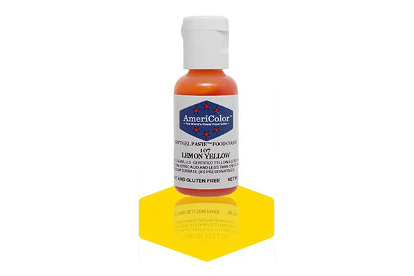 Lemon Yellow Soft Gel Paste 0.75oz - Americolor