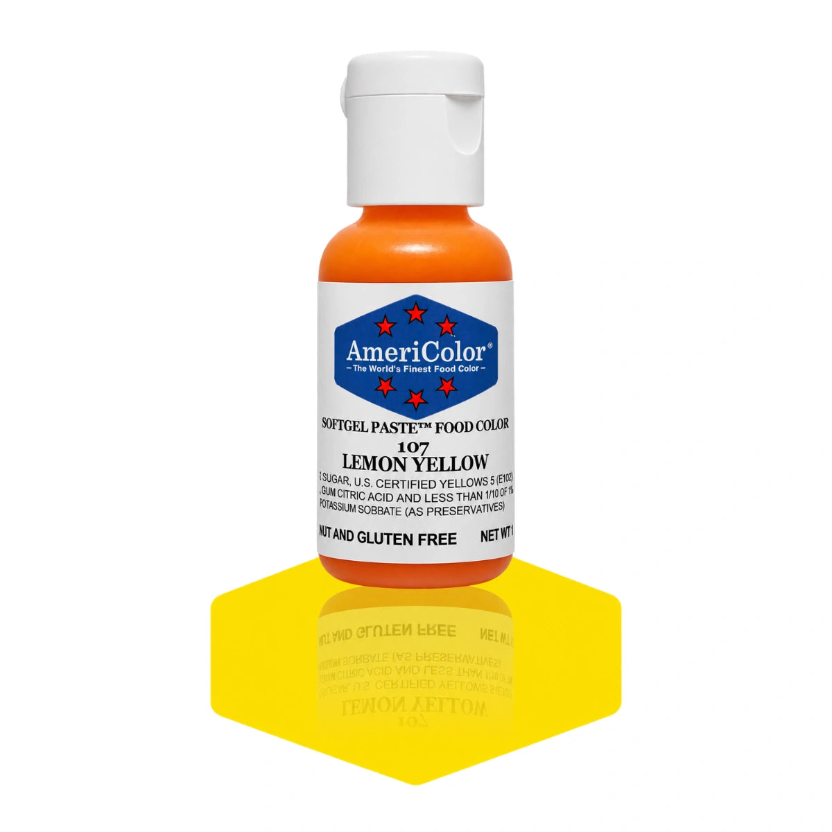 Lemon Yellow Soft Gel Paste 0.75oz - Americolor